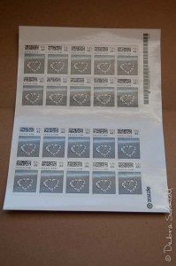 Zazzle Heart on the Beach stamps