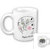 right brain left brain mug