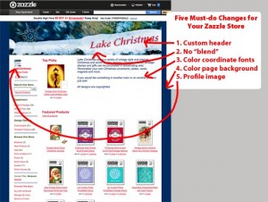tips for Zazzle store customization