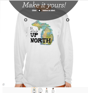 shirt with new Zazzle design tool