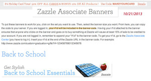 From the Associates banner page on Zazzle